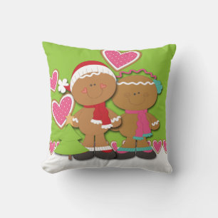 Almofada Casal de Biscoito Gingerbird Natal