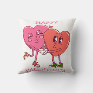 Almofada Casal de Corações de São Valentim Fofo