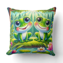 Casal de Rã Verde Fofa Jardim Animal Caprichoso
