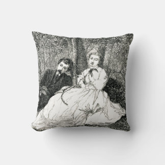 Almofada Casal Vitoriano Vintage Junto Monocromo