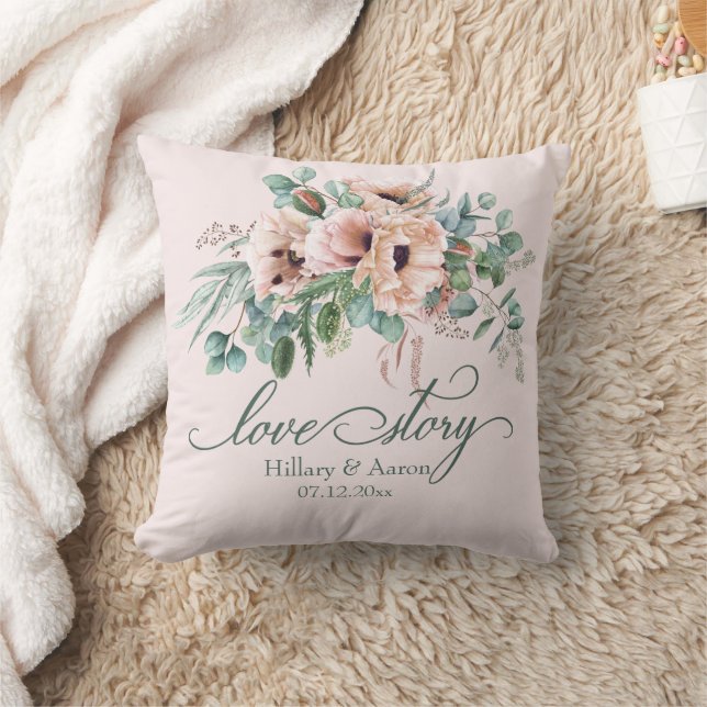 Almofada Casamento com Poppy Radiance "Love Story" (Cobertor)