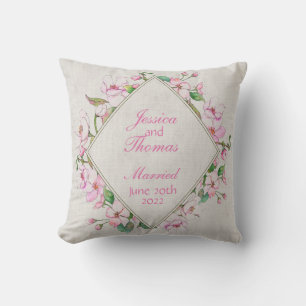 Almofada Casamento Comemorativo de Cherry Blossom