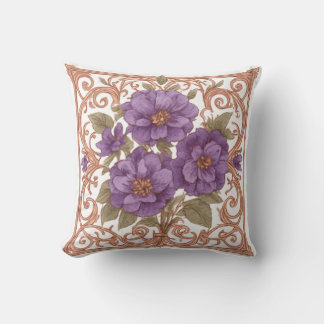 Almofada Casamento de Arca Floral Elegante Vintage Nouveau