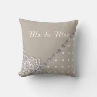 Almofada CASAMENTO DE CUSHION COM DIAMANTE Dourado
