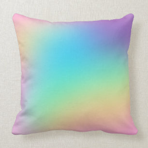 Almofada Casamento de Gradação Bonito Pastel Rainbow