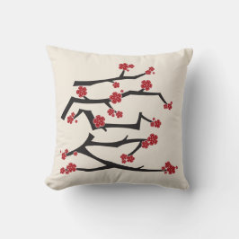 Almofada Casamento de Red Sakura com Cerejeira Ai Chinesa
