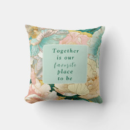 Almofada Casamento Floral Boêmio