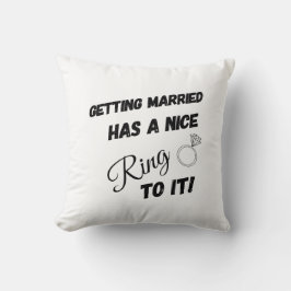 Almofada Casar Tem Um Bom Anel Para O Noivado