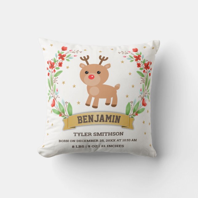 Almofada Casas de Nascimento de Meninos de Raça Branca (Frente)