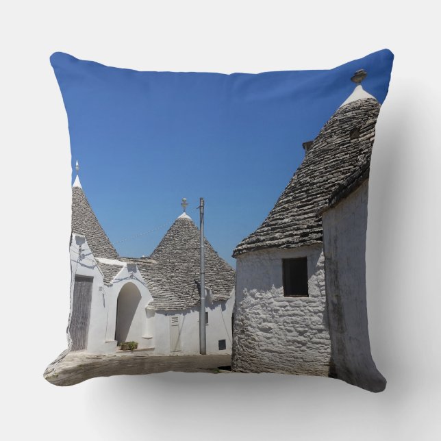 Almofada Casas de Trulli em Alberobello, travesseiro (Frente)