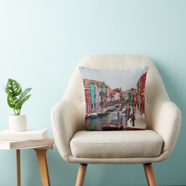 Almofada Casas Pintadas Itália Veneza (Cadeira)