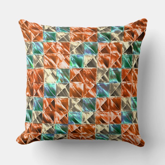 Almofada Casca seca, coral ouro para azulejos beges ou manc (Frente)