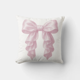 Almofada Cascata Rosa Laço Babado Elegante Chique Feminino
