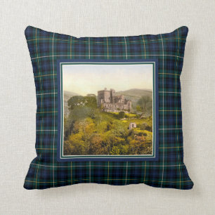 Almofada Castelo Campbell do vintage do Tartan de Argyll