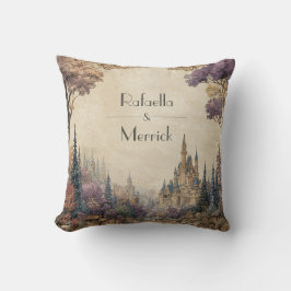 Almofada Castelo Floresta Romântica Quadro Barroco