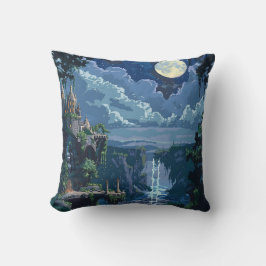 Almofada Castelo Moonlit de 8 Bits