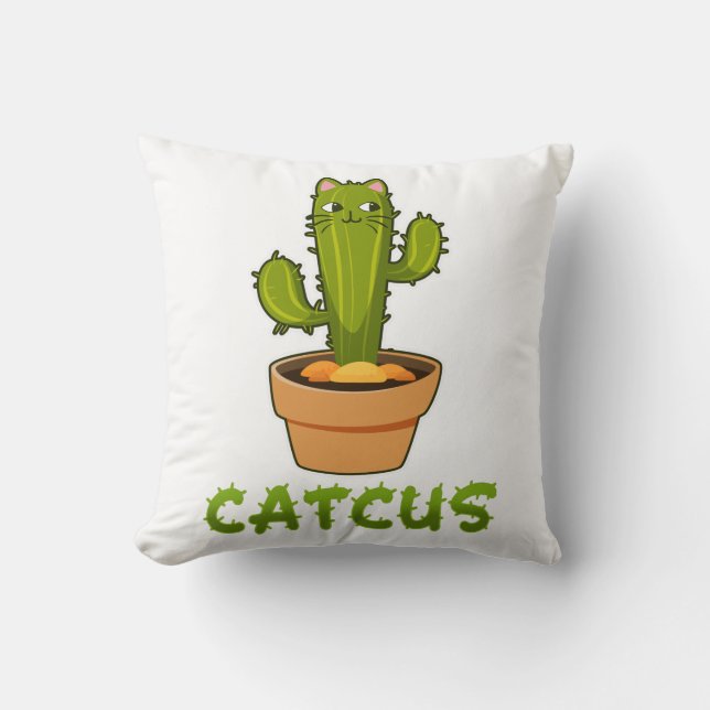 Almofada Cat Cactus Pet Plant (Frente)