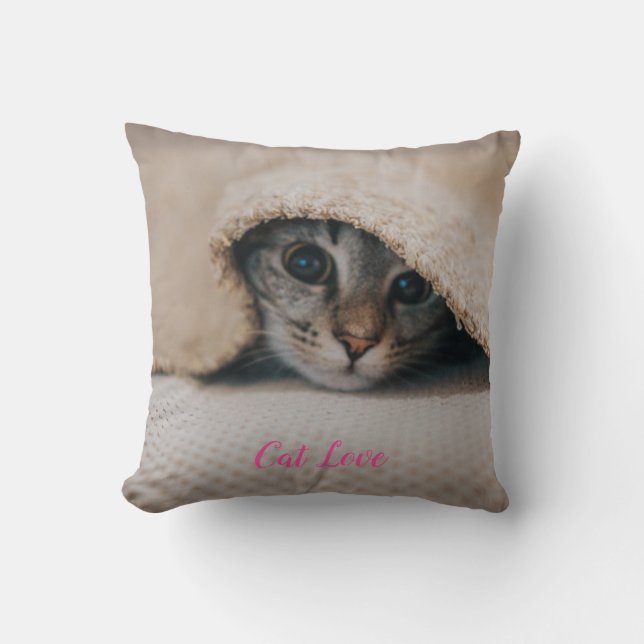 Almofada Cat Love Popular Design Gift (Frente)