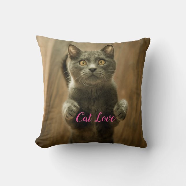 Almofada Cat Love Popular Design Gift (Frente)