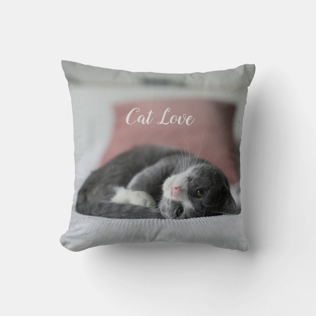 Almofada Cat Love Popular Design Gift (Frente)