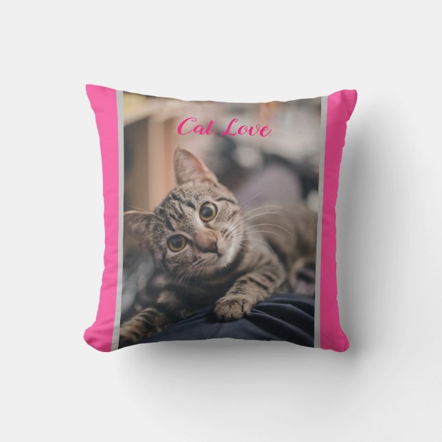 Almofada Cat Love Popular Design Gift (Frente)