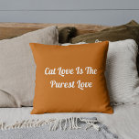 Almofada Cat Love Purrest Personaliza Cute Funny Dark Doura<br><div class="desc">Melhore sua decoração com o "Cat Love Purrest Personalized Cute Funny Cote Dark Dourado Travesseiro decorativo". Perfeito para amantes de gatos, esse encantador travesseiro traz humor e calor para qualquer espaço. Cozy e na moda, é uma obrigação para todos os fãs felinos. Compre agora! Use a ferramenta design para personalizar...</div>
