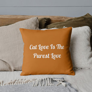 Almofada Cat Love Purrest Personaliza Cute Funny Dark Doura
