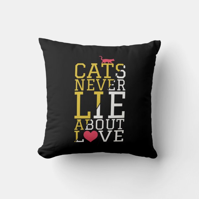 Almofada Cat Love Truth Quote Cushion (Frente)