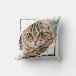 Almofada Cat Lover Custom Pet Face Cat Lover Cute Home Deco