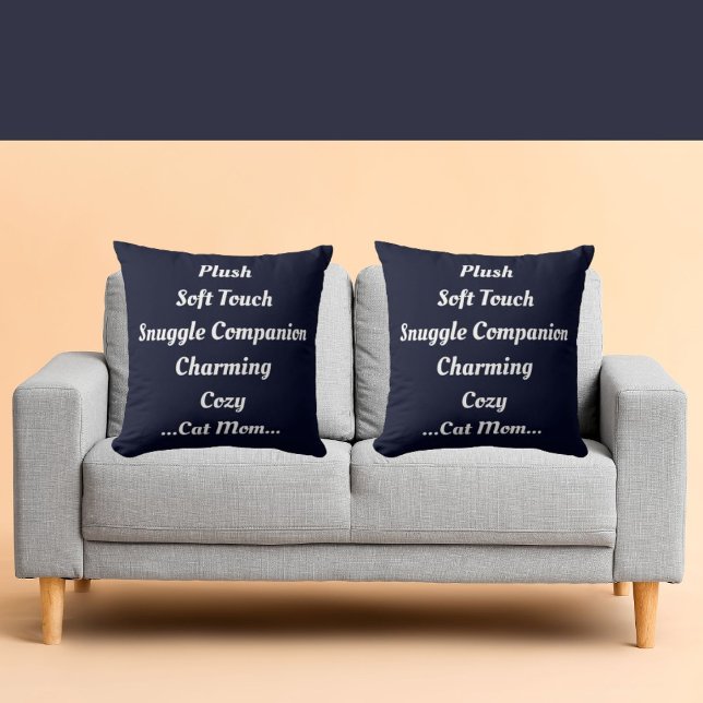 Almofada Cat Mãe Plush Soft Encantado Encantador, Engraçada (Criador carregado)