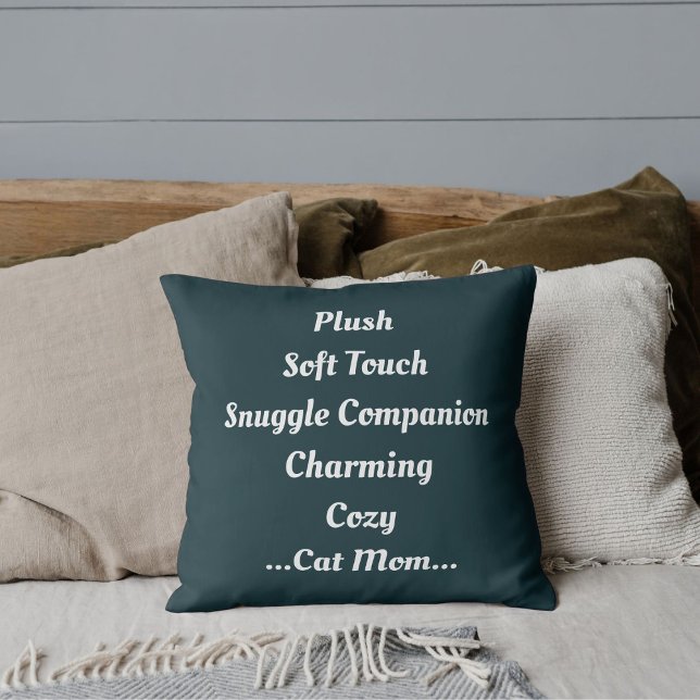 Almofada Cat Mamãe Plush Sofisca Encantadora Cozy Engraçada (Criador carregado)