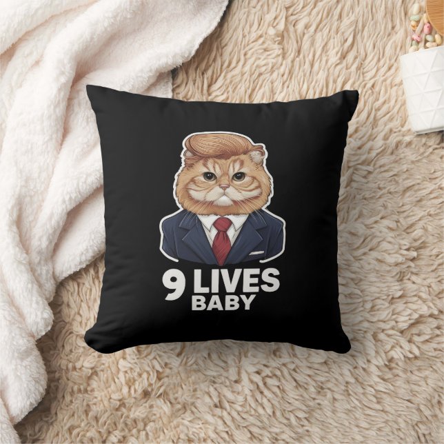 Almofada Cat Trump 9 Lives Baby (Cobertor)