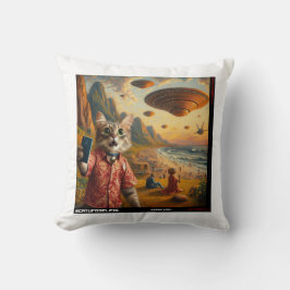 Almofada Cat UFO Selfie: Presente Do Kitten #06