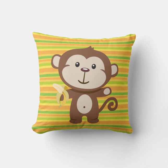 Almofada Categoria do macaco das crianças um travesseiro (Frente)