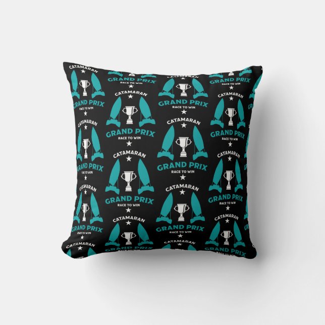 Almofada Catermaran Hydrofoil Sailboat Racing (Frente)