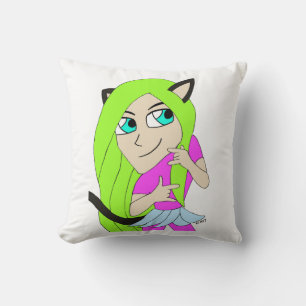 Almofada catgirl chibi