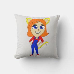 Almofada catgirl chibi
