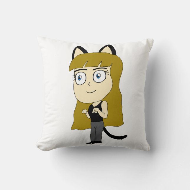 Almofada catgirl chibi (Frente)