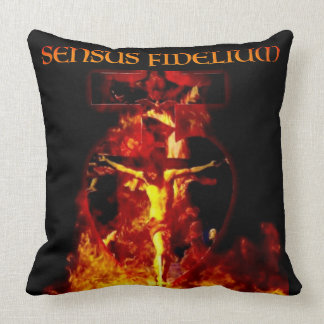 Almofada Católica Sensus Fidelium Jesus Crucifixia