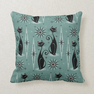 Almofada Cats e Relógios de Meio século