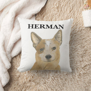 Almofada Cattledog australiano personalizado do Red Heeler