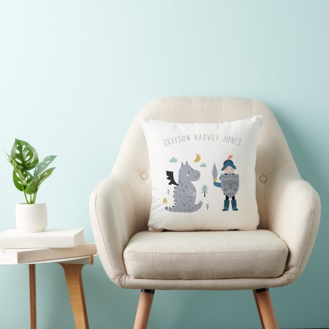 Almofada Cavaleiros & Dragões Personalizados (Cadeira)