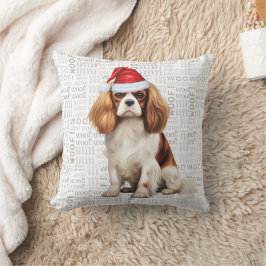 Almofada Cavalier King Charles Dog Férias de Natal