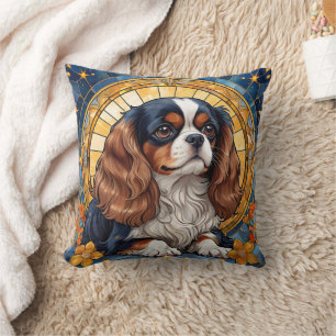 Almofada Cavalier King Charles Pastel Ouro Escondido Vidro
