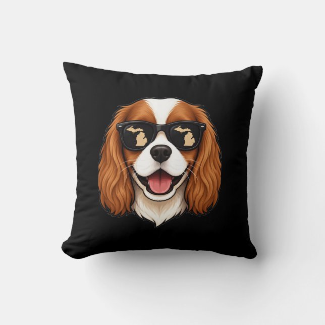 Almofada Cavalier King Charles Spaniel de Michigan (Frente)