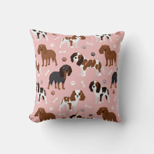 Almofada Cavalier King Charles Spaniel Paws e Bones Jogam