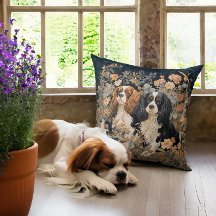 Cavalier King Charles Spaniels Antique Tapeçaria