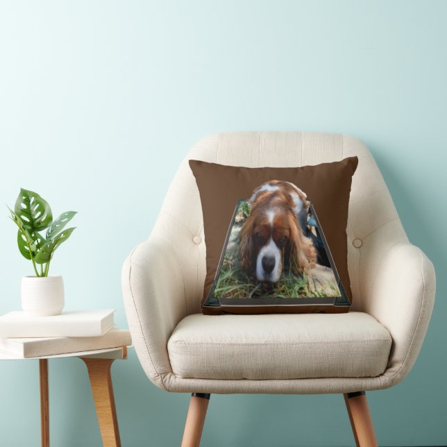 Almofada Cavalier Spaniel Popout Art, Cushion (Cadeira)