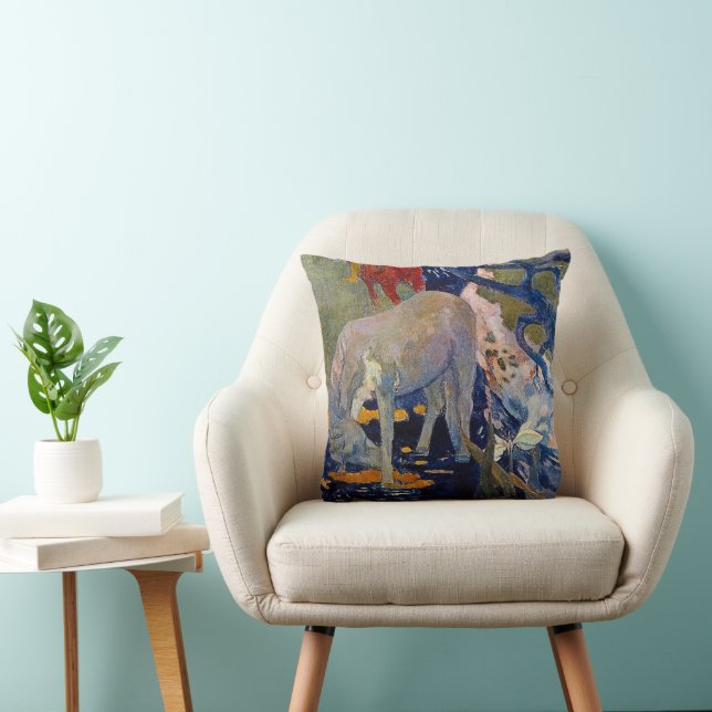 Almofada Cavalo Branco de Paul Gauguin (Cadeira)