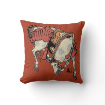 Cavalo Japonês Antigo em Vermelho Chinês